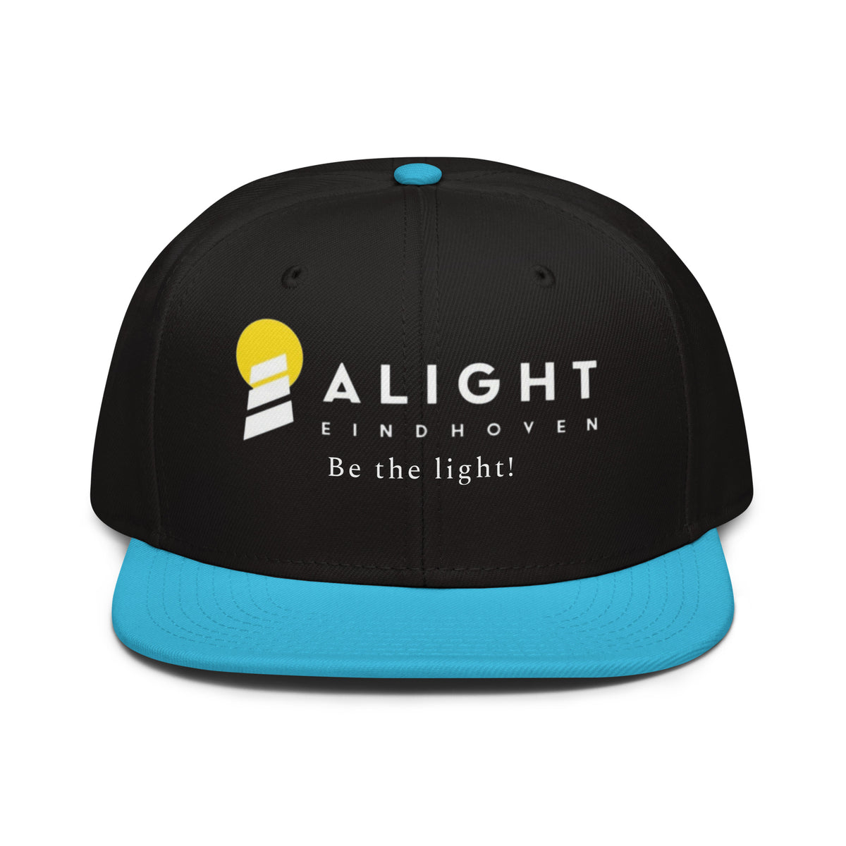 Alight Snapback Hat Streetwear Cap featuring bold logo, white color, and structured design for modern style.