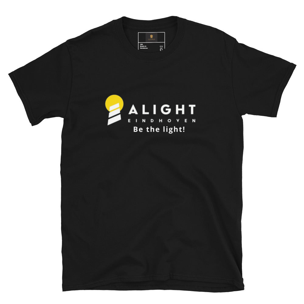 Alight T-shirt oversized streetwear tee featuring graphic design on a white cotton fabric.
