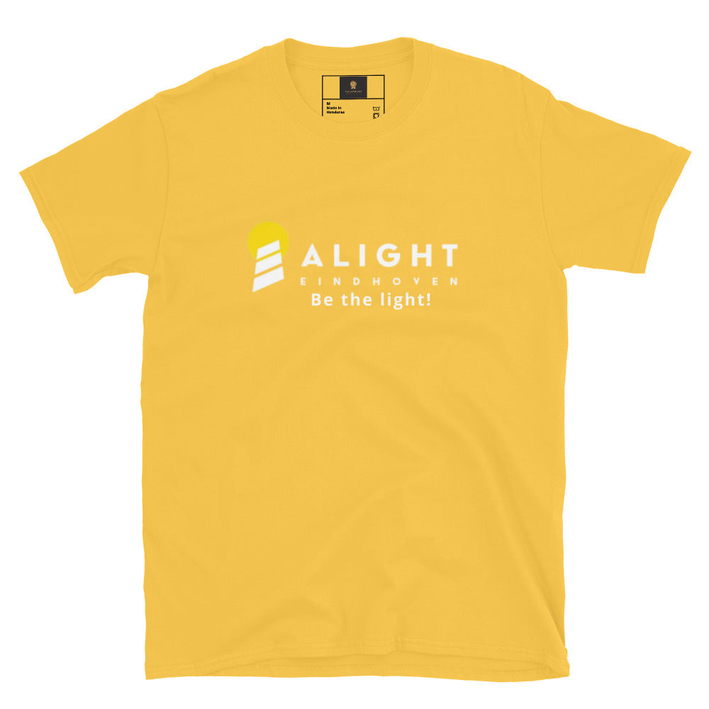 Alight T-shirt oversized streetwear tee featuring graphic design on a white cotton fabric.