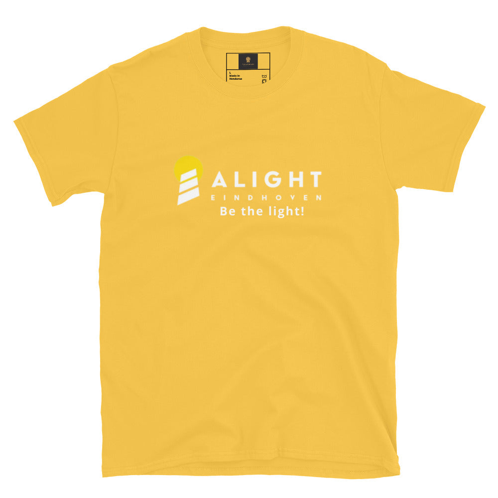 Alight T-shirt oversized streetwear tee featuring graphic design on a white cotton fabric.