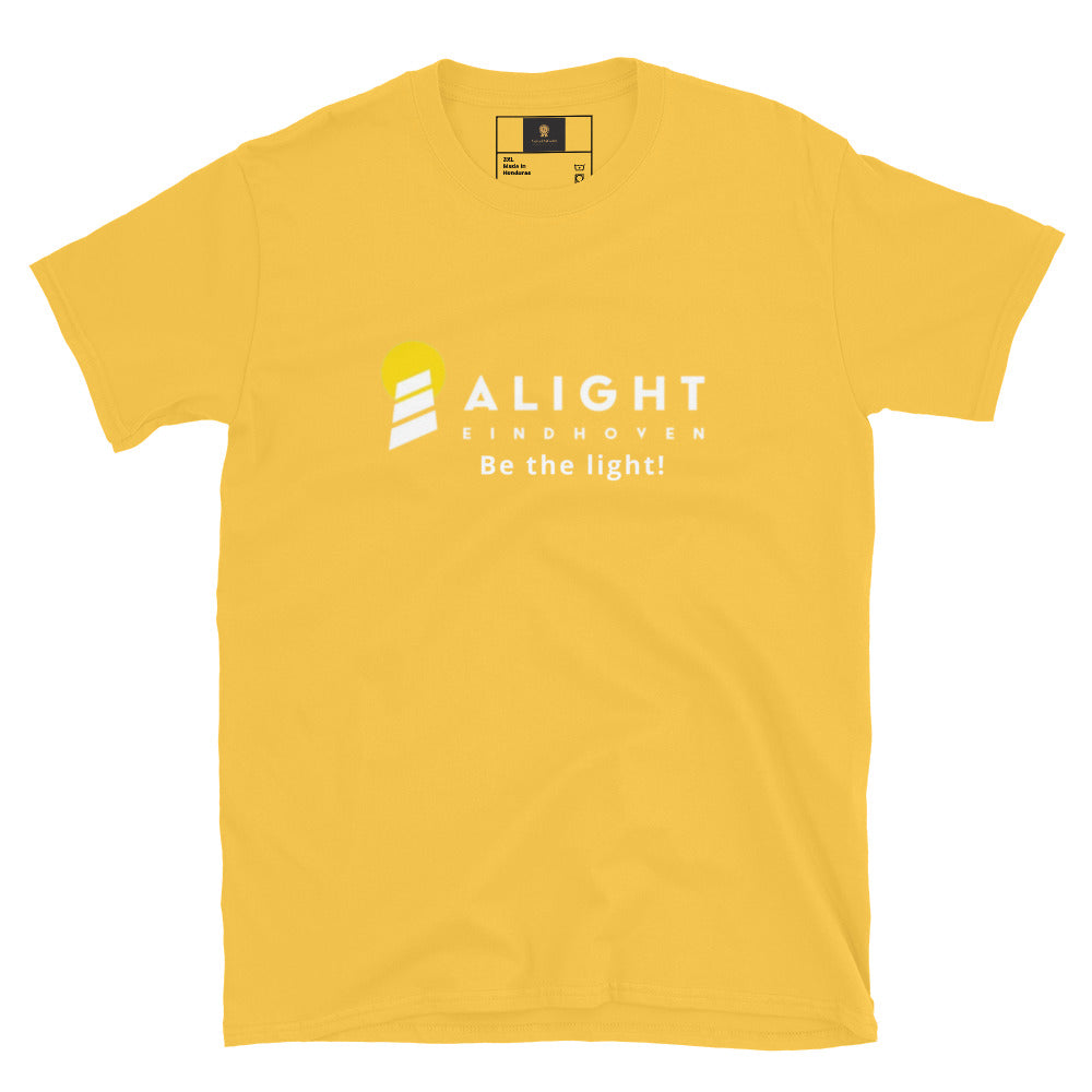 Alight T-shirt oversized streetwear tee featuring graphic design on a white cotton fabric.