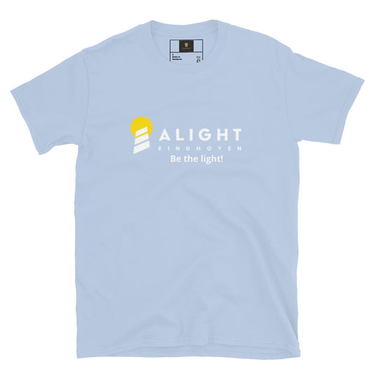 Alight T-shirt oversized streetwear tee featuring graphic design on a white cotton fabric.