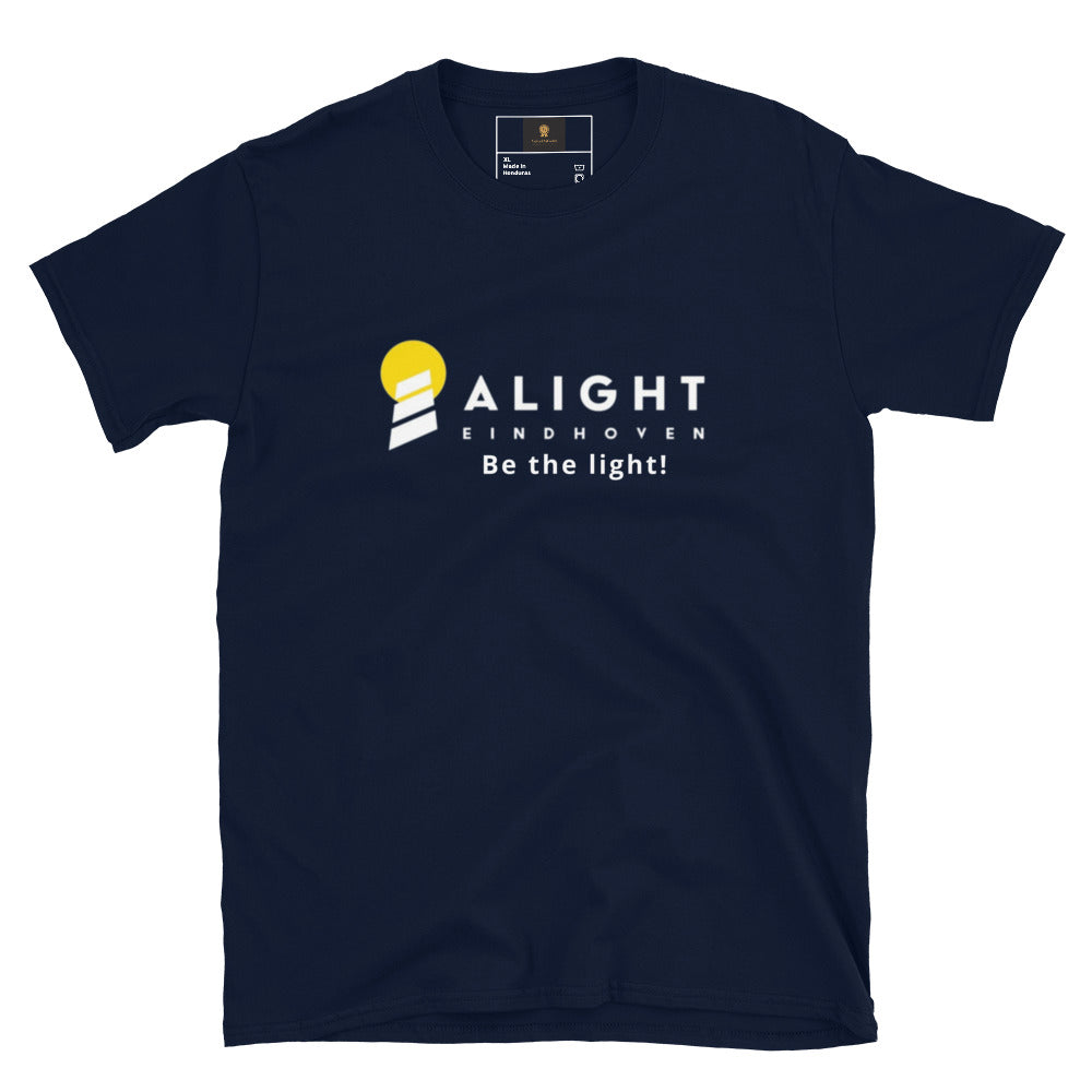 Alight T-shirt oversized streetwear tee featuring graphic design on a white cotton fabric.