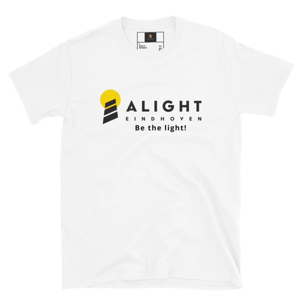 Alight T-shirt oversized streetwear tee featuring graphic design on a white cotton fabric.