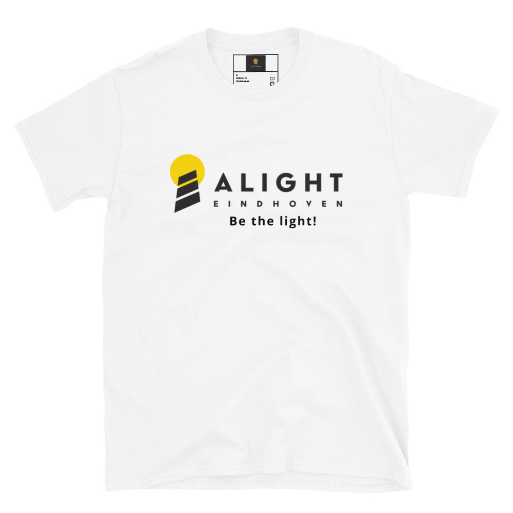 Alight T-shirt oversized streetwear tee featuring graphic design on a white cotton fabric.