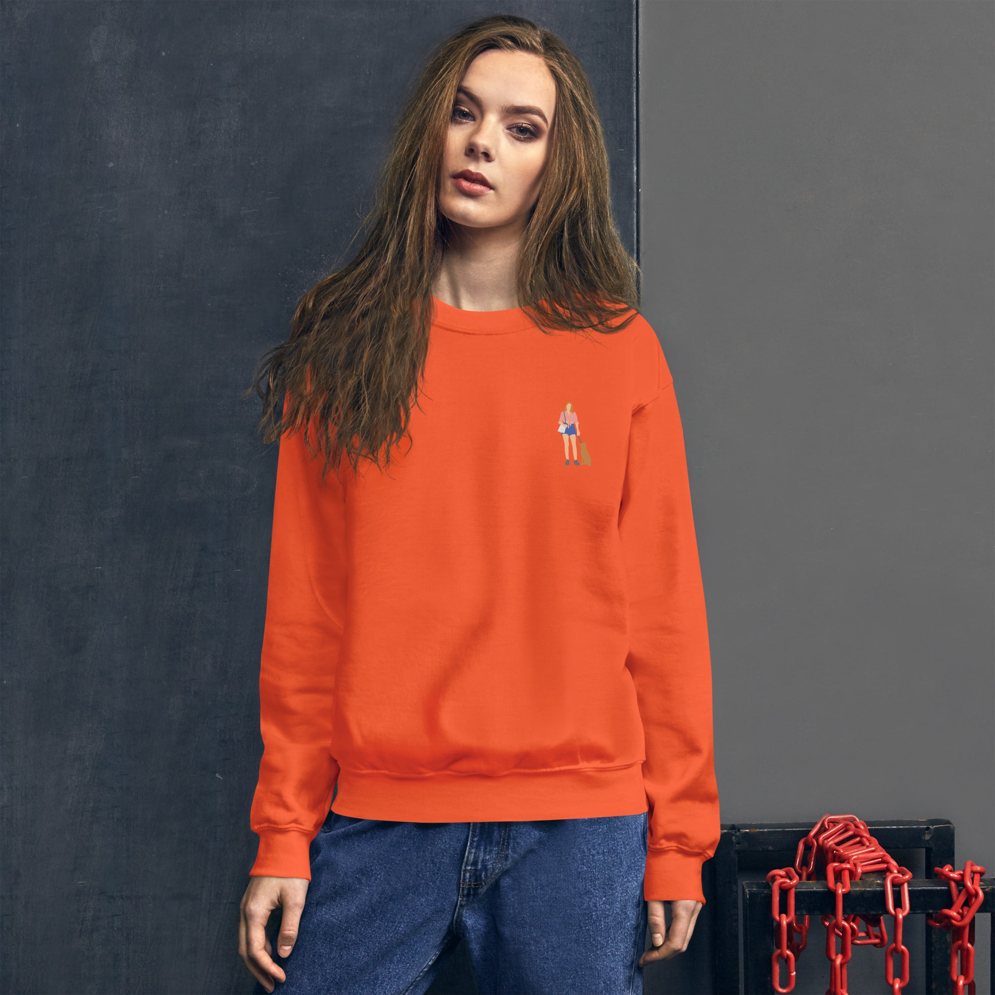 Hondenliefhebbers sweatshirt mockup showcasing comfortable relaxed fit design