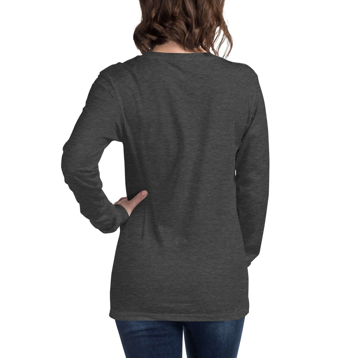 Back view of Eindhoven Trots long sleeve t-shirt, showcasing its design and fit.