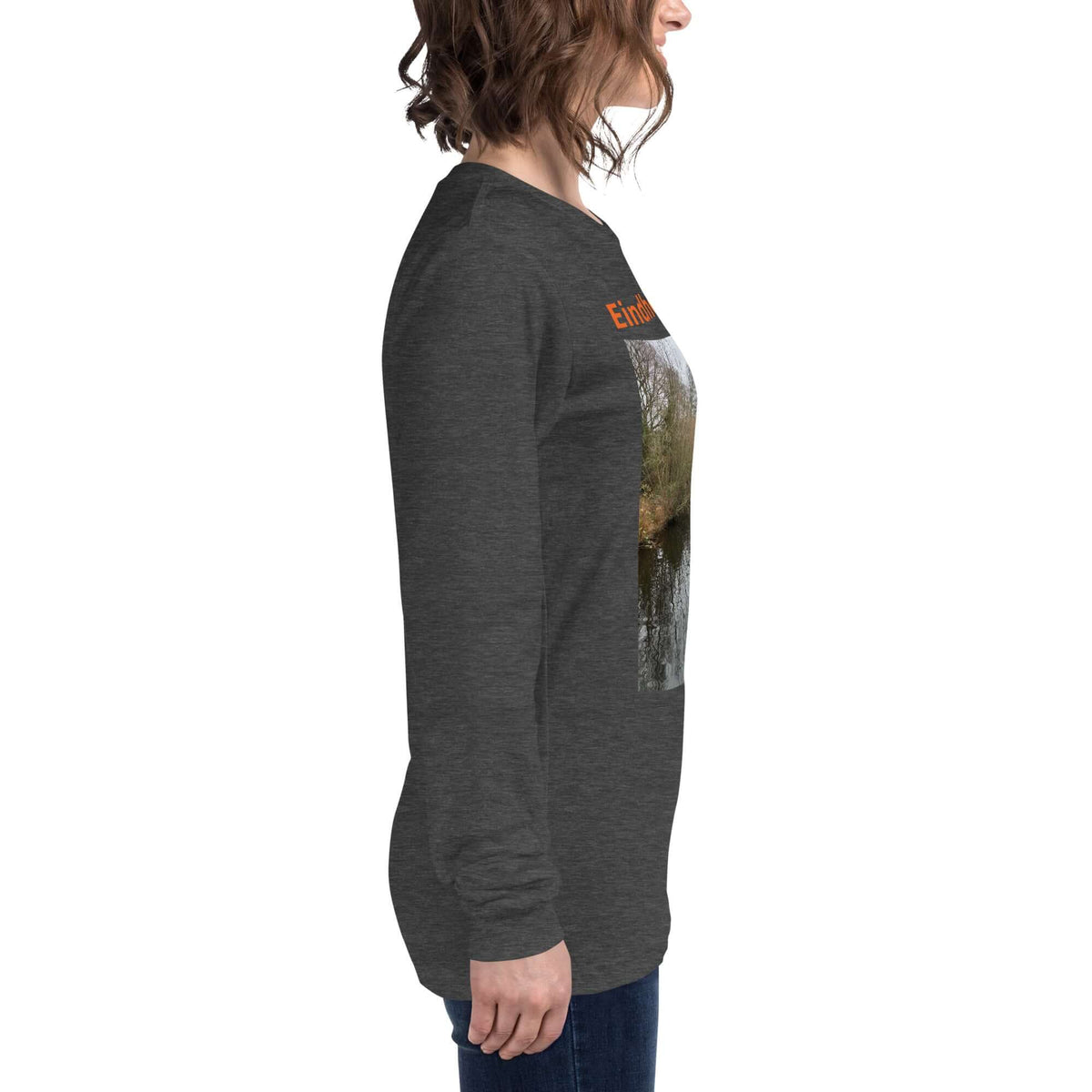Back view of Eindhoven Trots long sleeve t-shirt, showcasing its design and fit.
