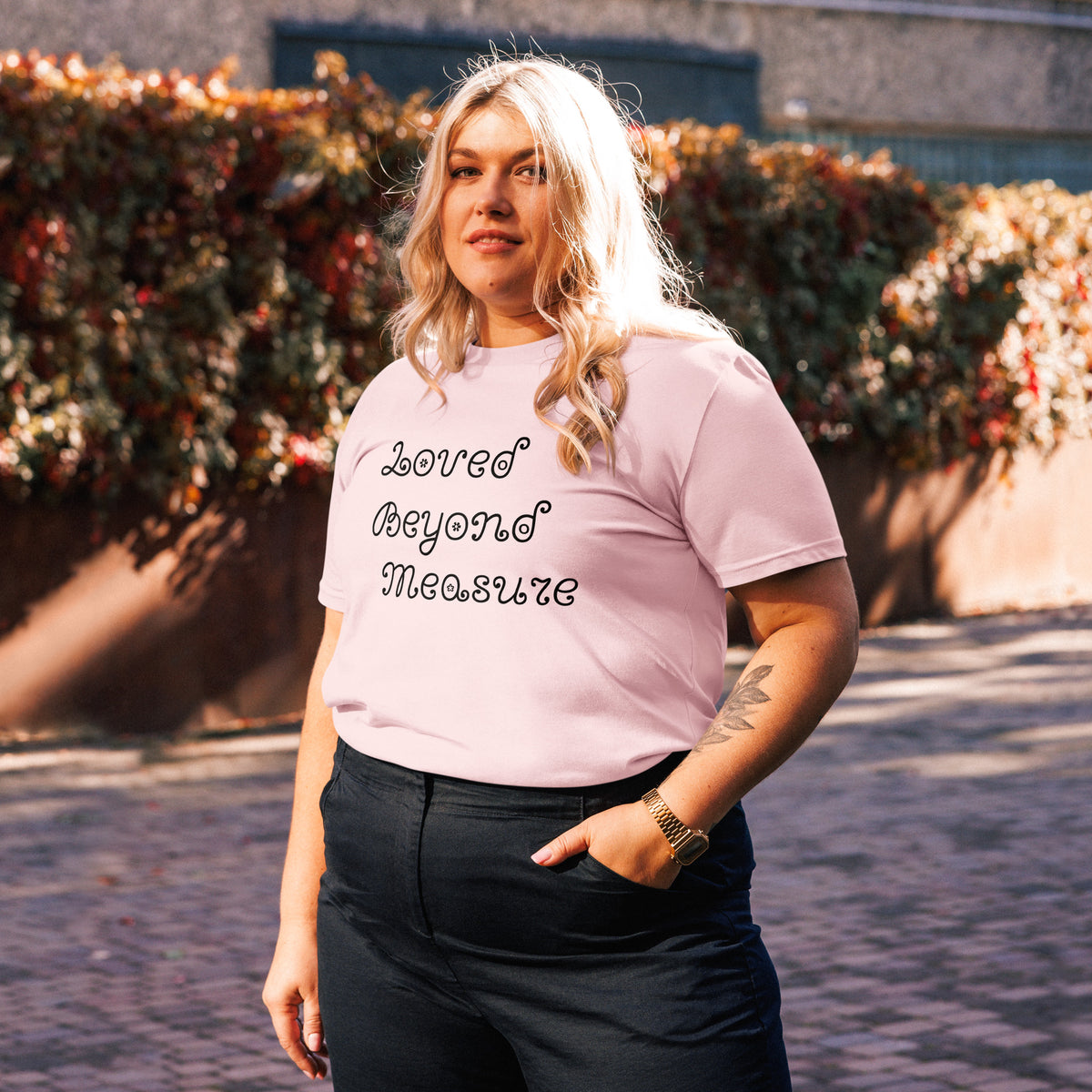 Loved Beyond Measure cotton t-shirt
