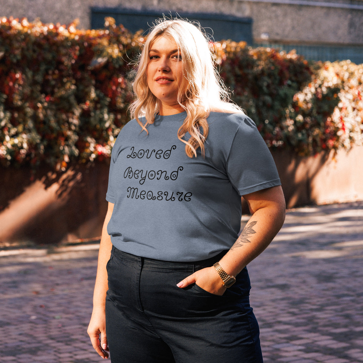 Loved Beyond Measure cotton t-shirt