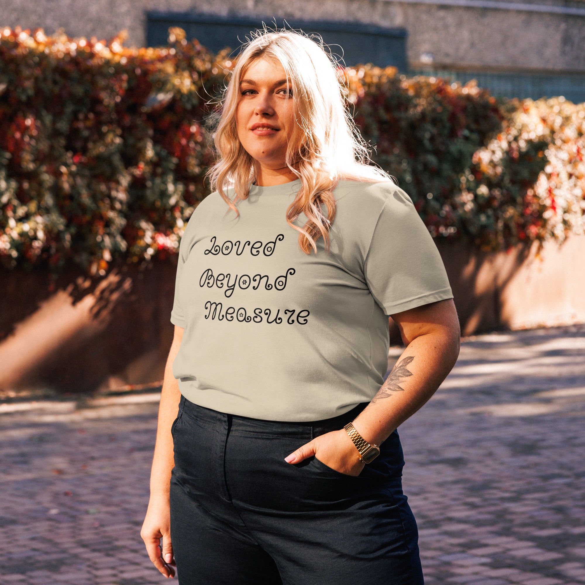 Loved Beyond Measure cotton t-shirt