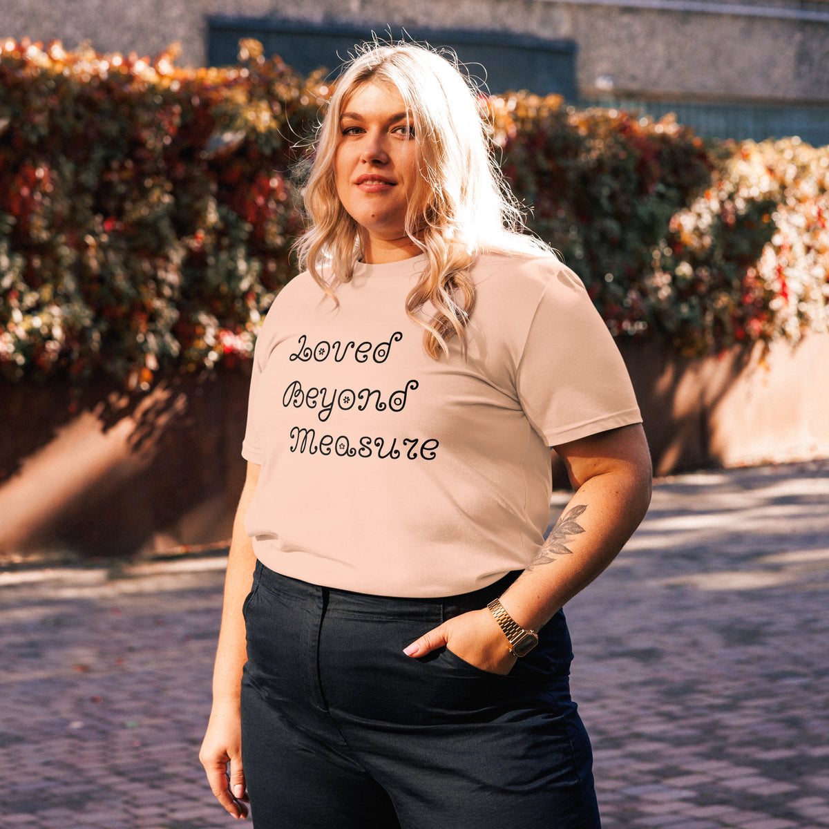 Loved Beyond Measure cotton t-shirt