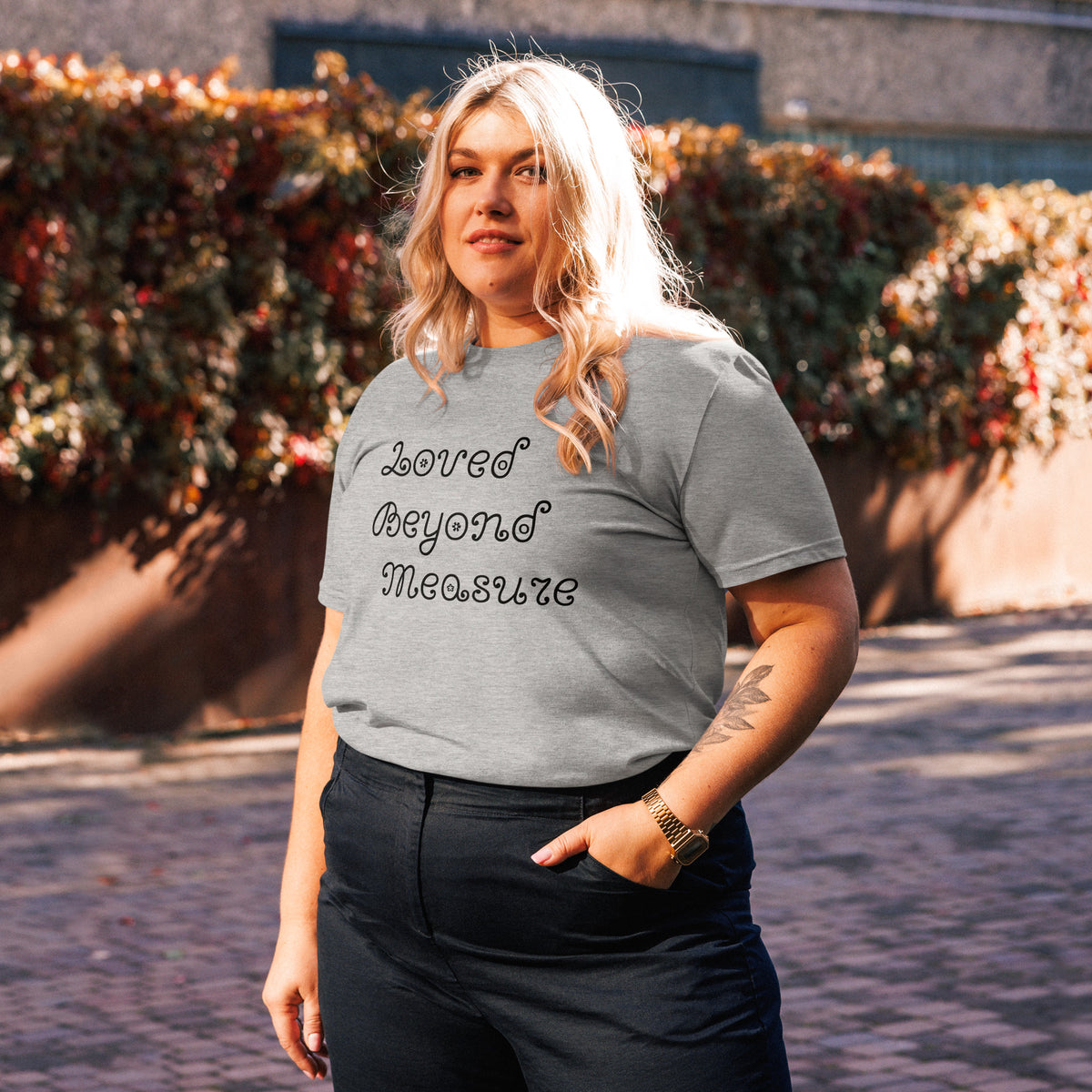 Loved Beyond Measure cotton t-shirt