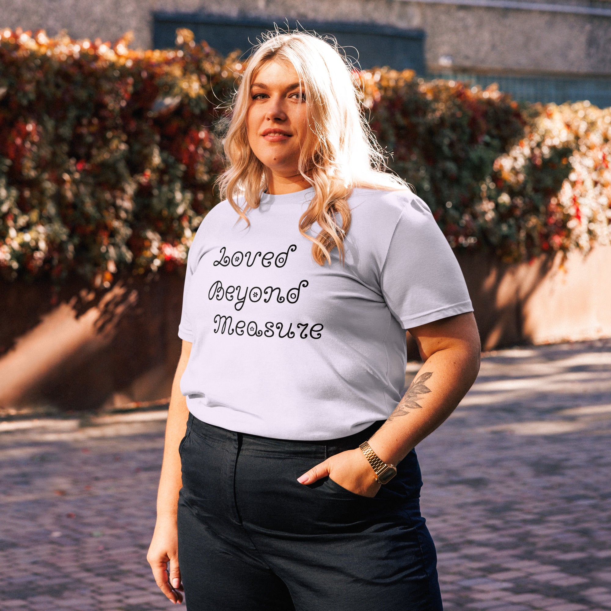 Loved Beyond Measure cotton t-shirt