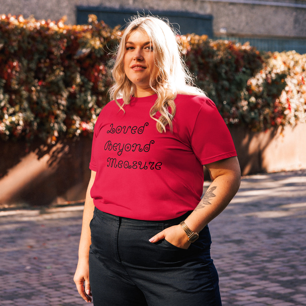 Loved Beyond Measure cotton t-shirt