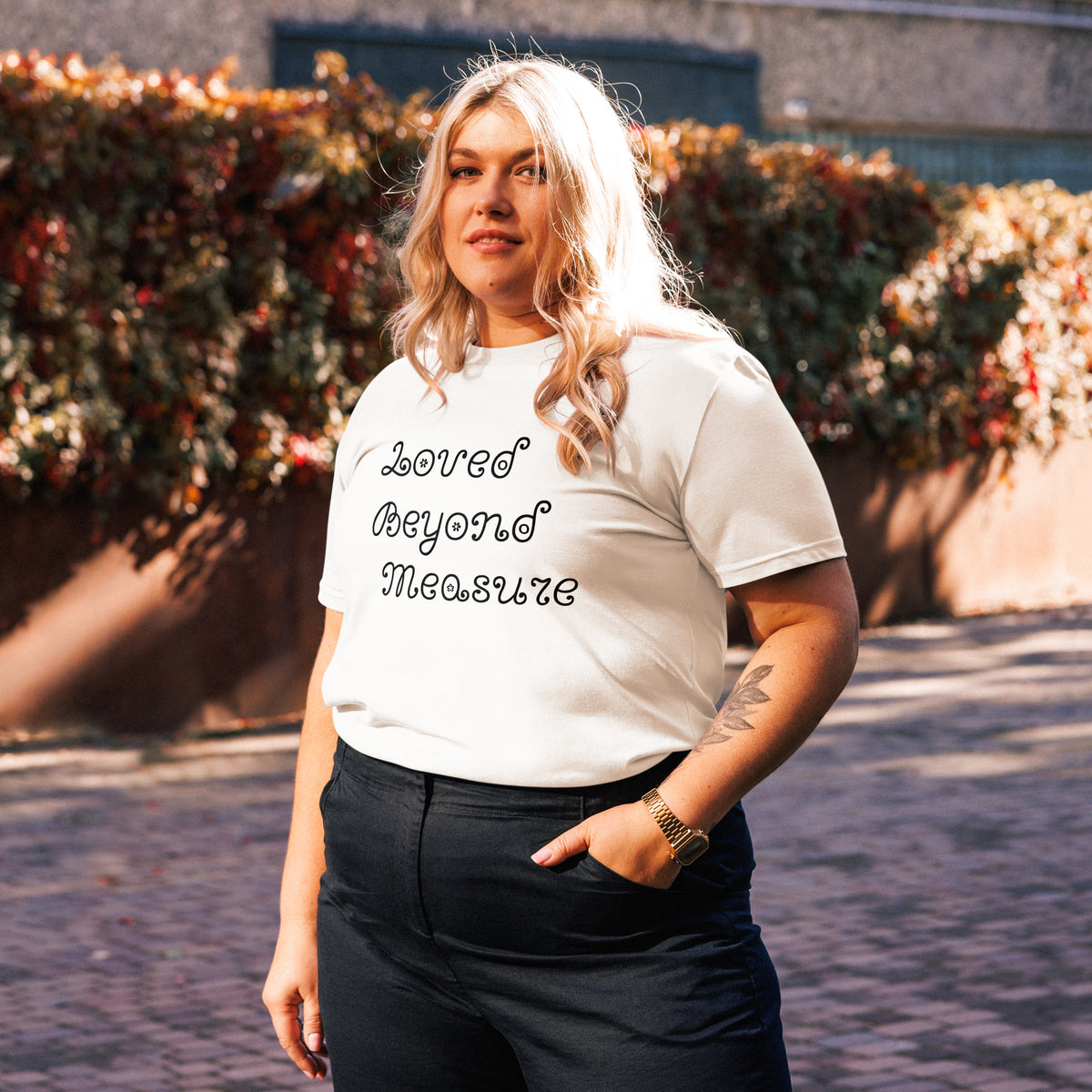 Loved Beyond Measure cotton t-shirt
