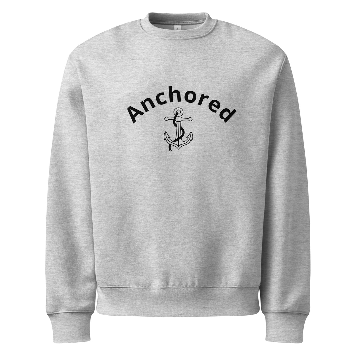 Cozy Anchored Sweatshirt featuring a charming anchor illustration, symbolizing hope and calm confidence.