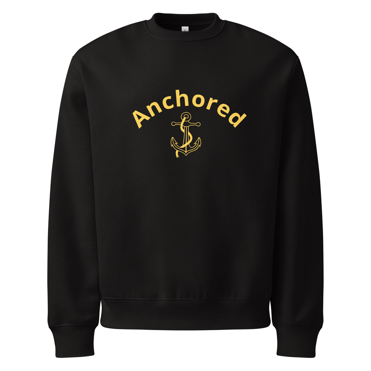 Cozy Anchored Sweatshirt featuring a charming anchor illustration, symbolizing hope and calm confidence.