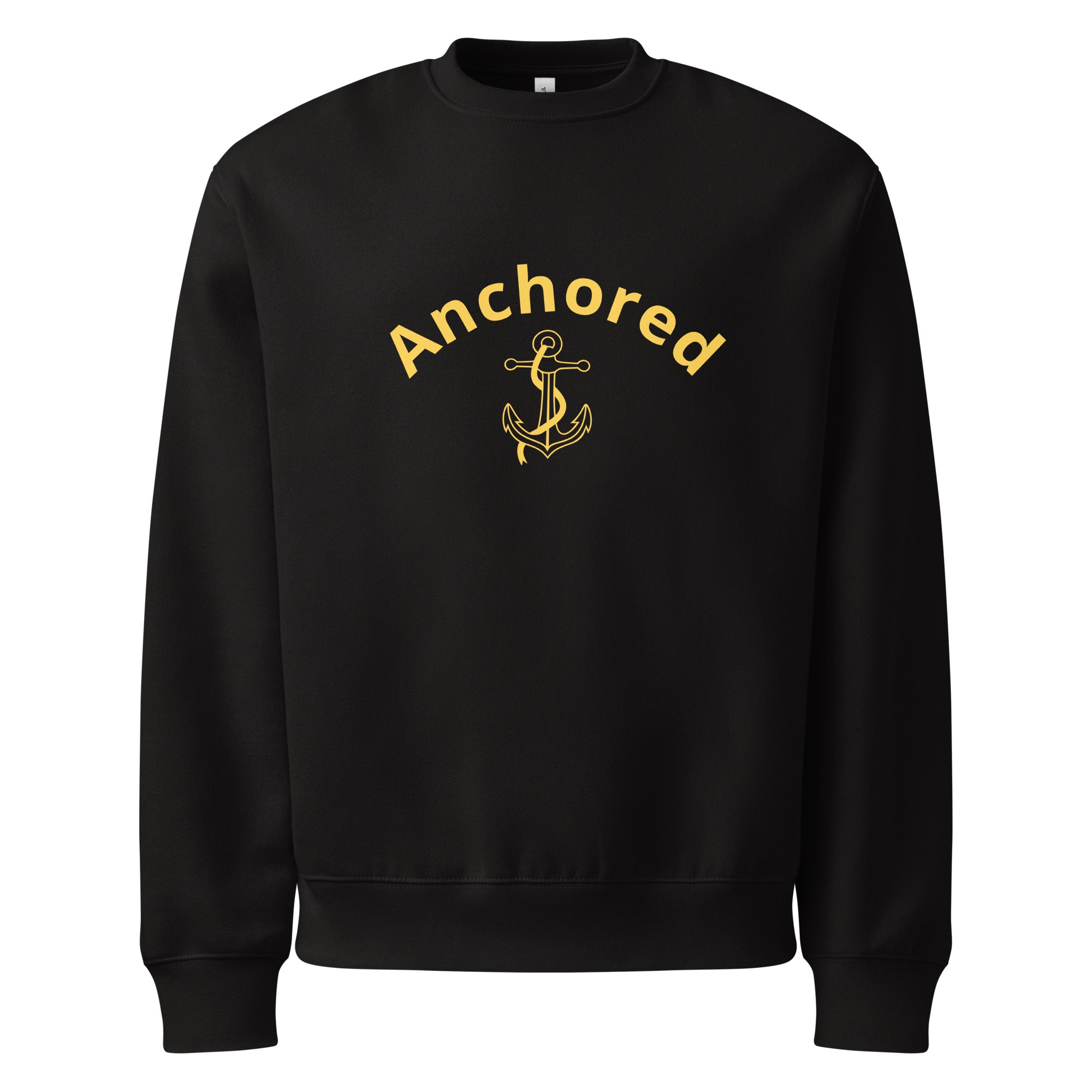 Cozy Anchored Sweatshirt featuring a charming anchor illustration, symbolizing hope and calm confidence.