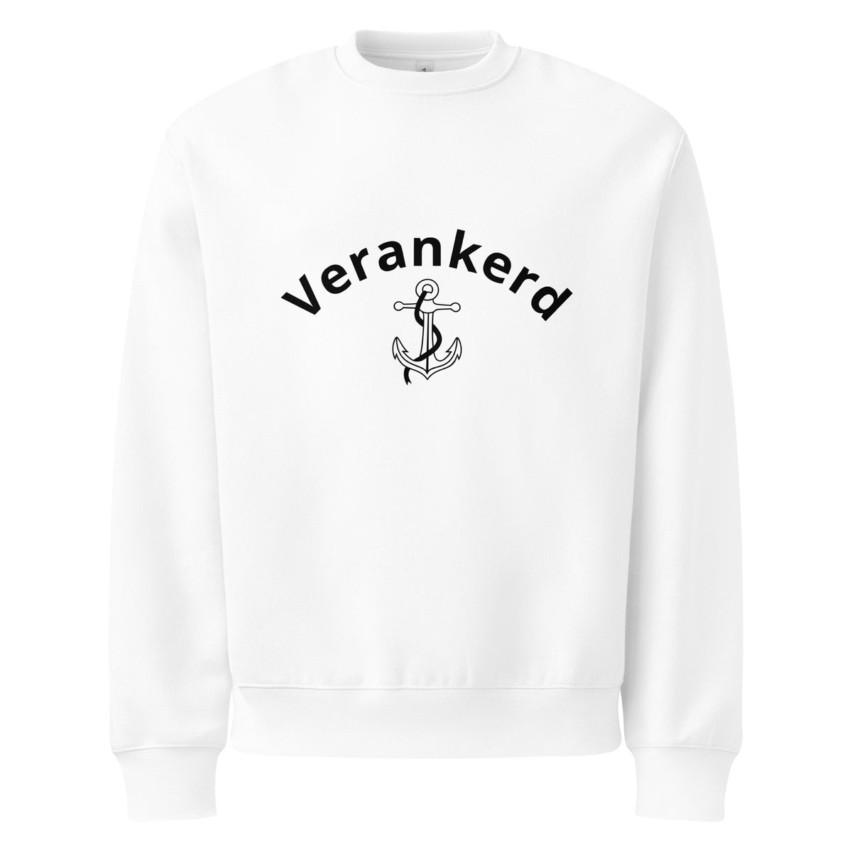 Verankerd Sweatshirt lifestyle mockup highlighting modern casual fit and comfort style