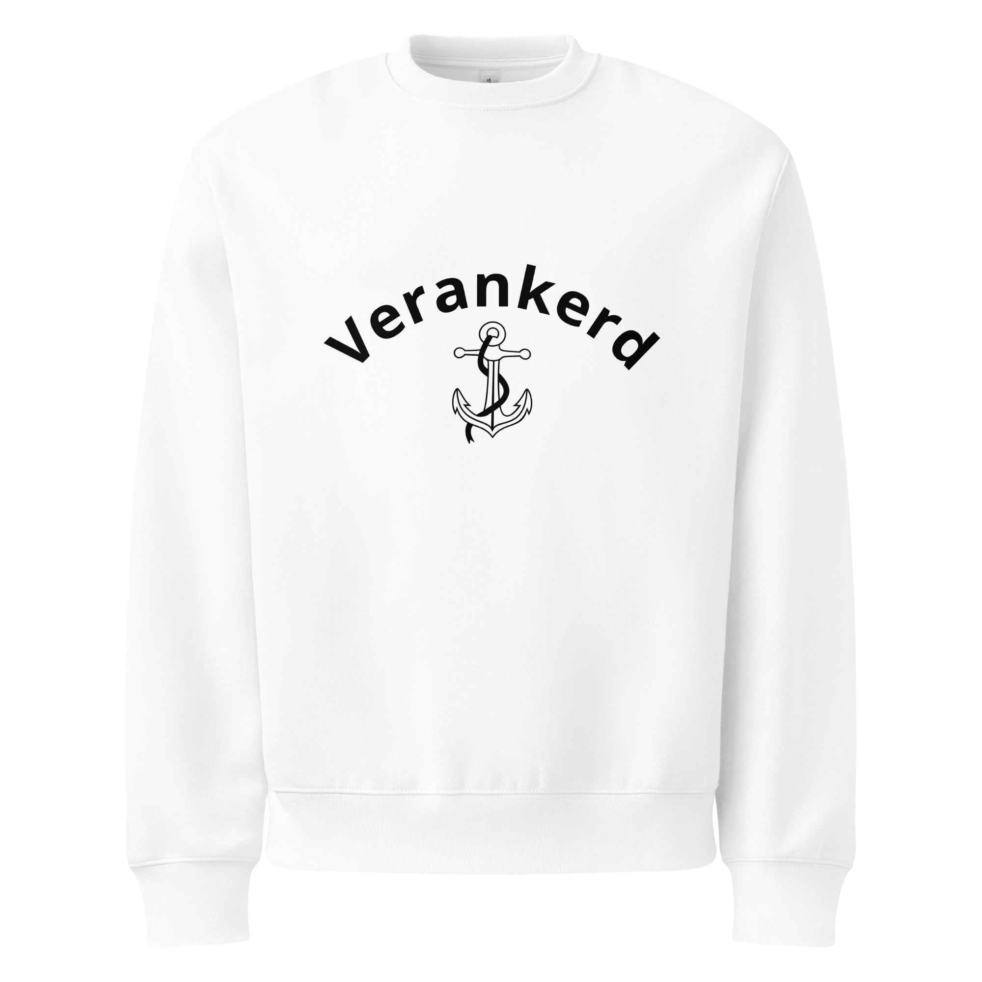 Verankerd Sweatshirt lifestyle mockup highlighting modern casual fit and comfort style