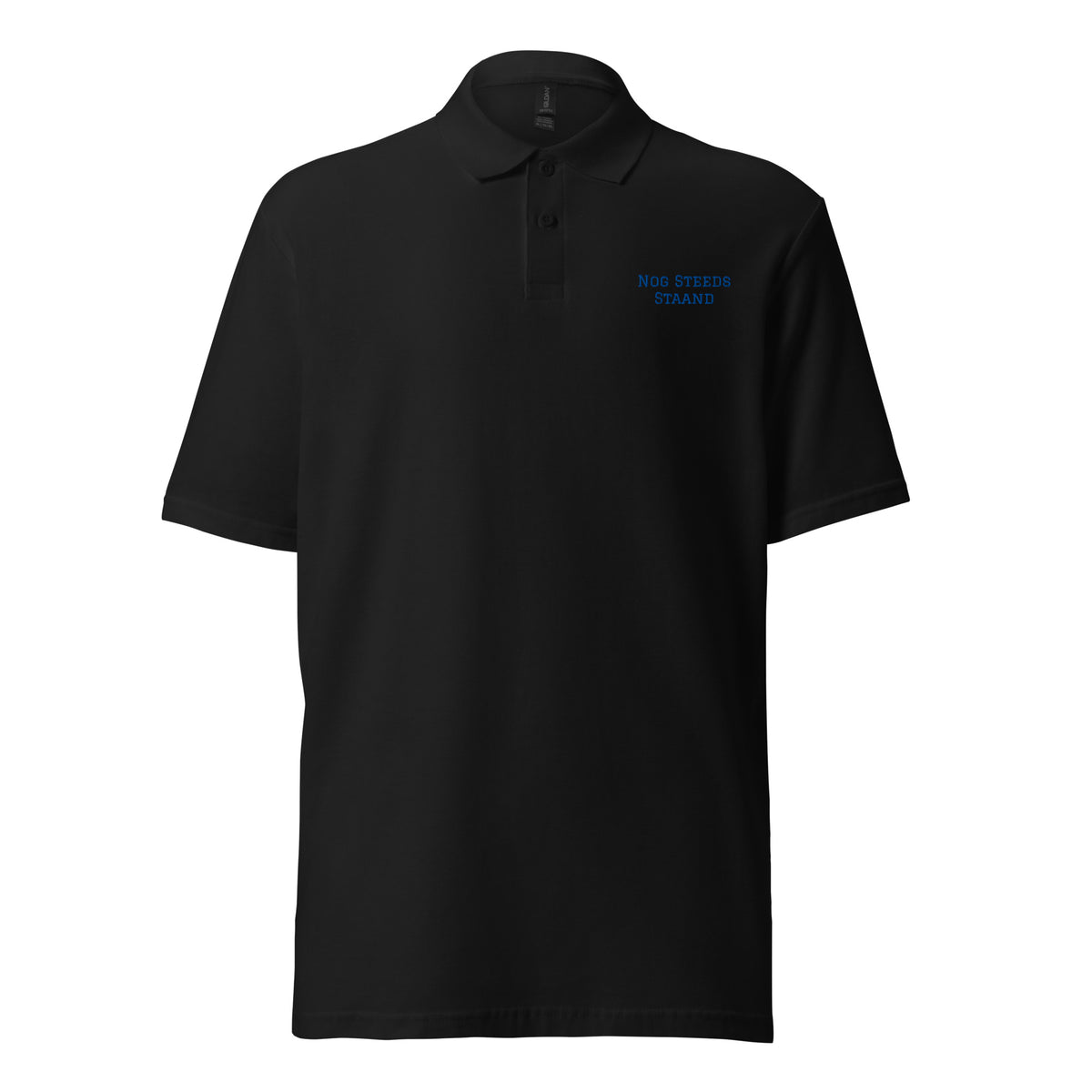 Staand Polo Shirt product mockup showing front design on clean background