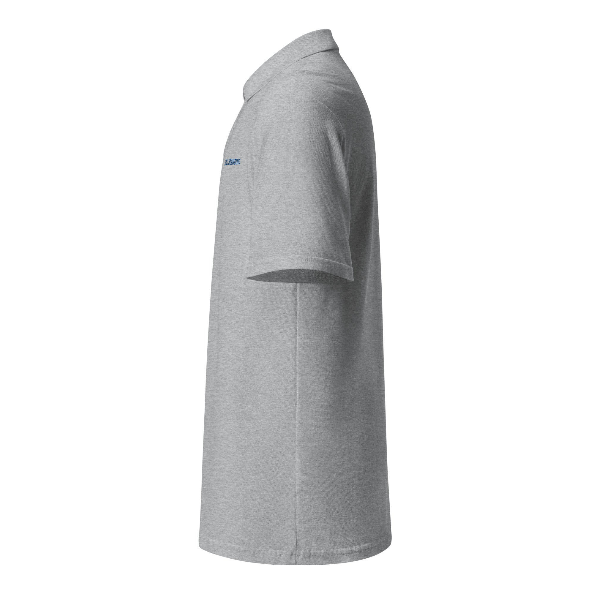 Still Standing Polo shirt mockup displaying breathable fabric and smart casual look