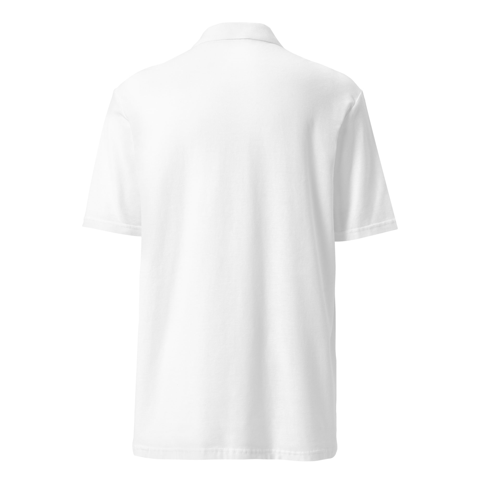 Still Standing Polo shirt front view mockup with clean minimal style