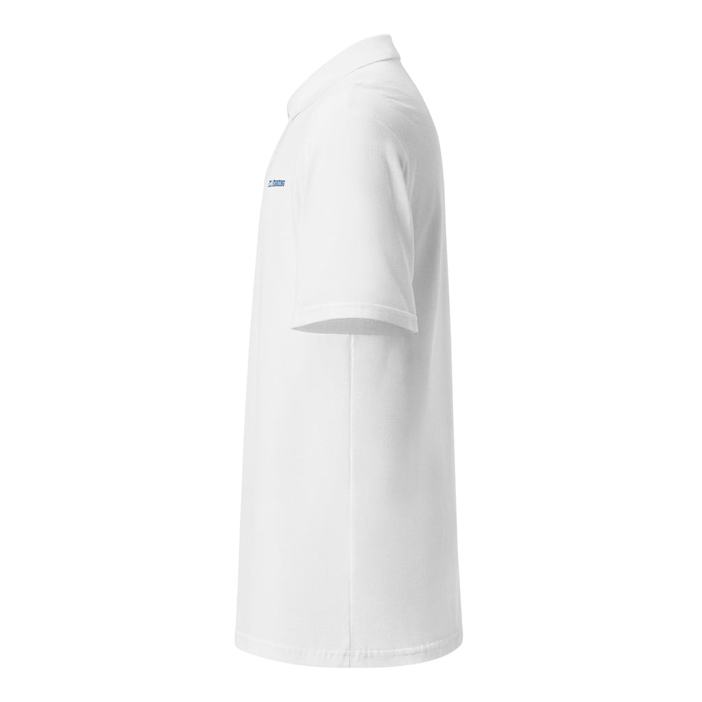 Still Standing Polo shirt front view mockup with clean minimal style