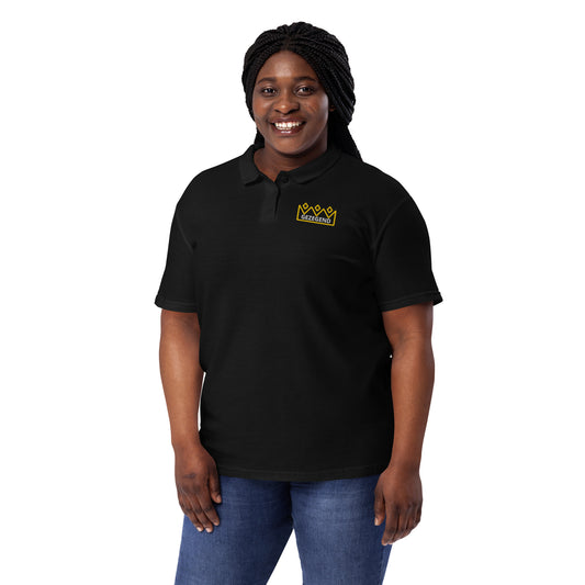 Gezegend Poloshirt premium mens polo shirt mockup front view showing classic fit design